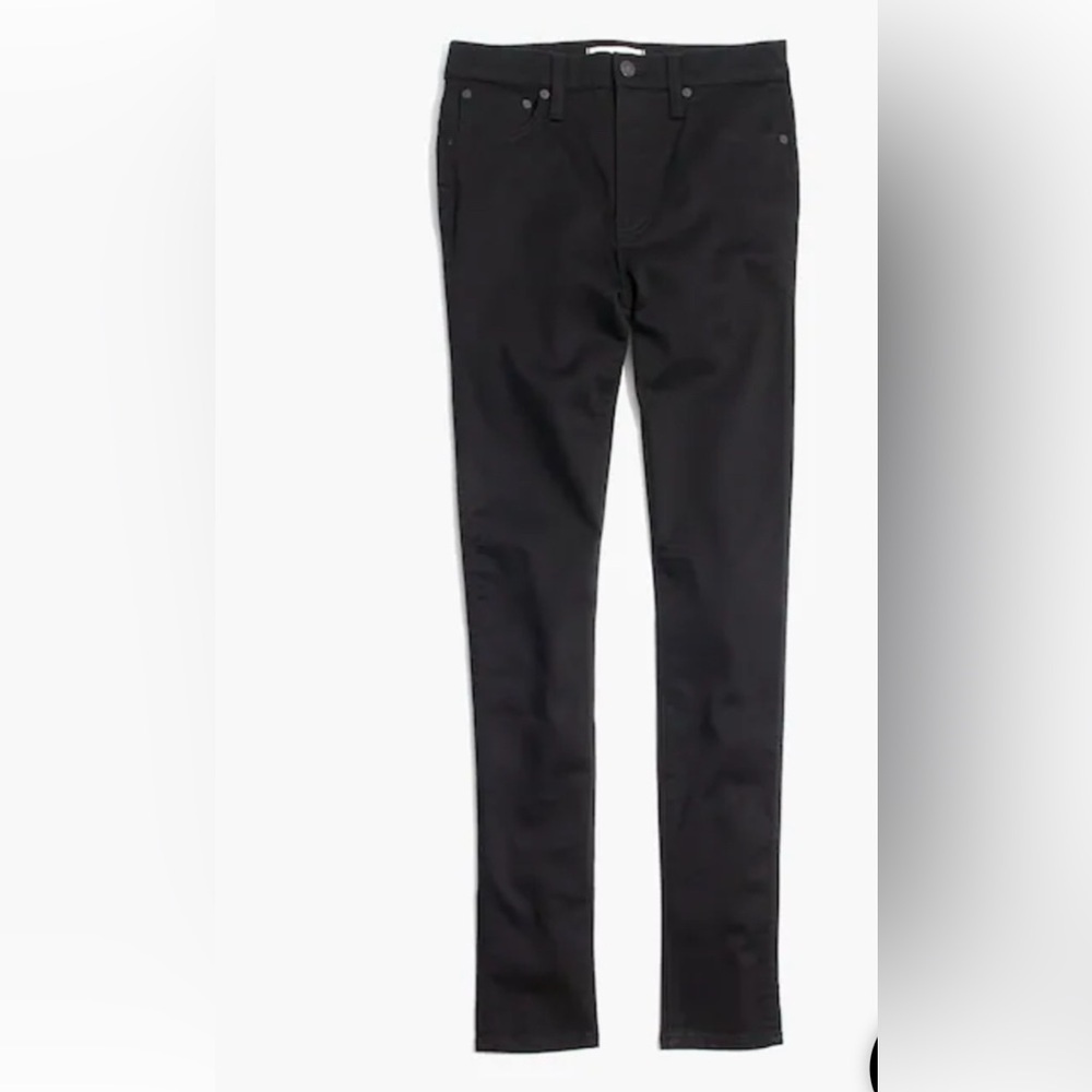 MADEWELL 10” HIGH RISE SKINNY JEANS IN CARBONDALE WASH BLACK 28